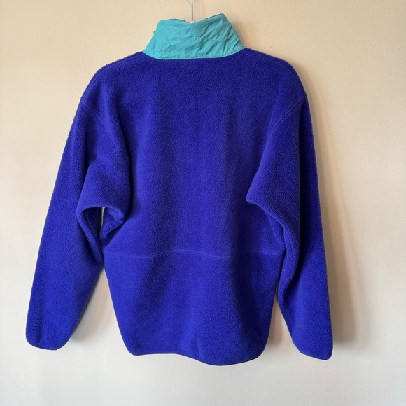 Vintage 80s Patagonia Fleece Pile 1/2 Zip Pullover Sweater Jacket Medium - Picture 5 of 6